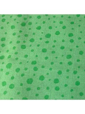 Green Polka Dot Cotton Fabric 1/2 yard x 44" Sewing Quilting Craft Material